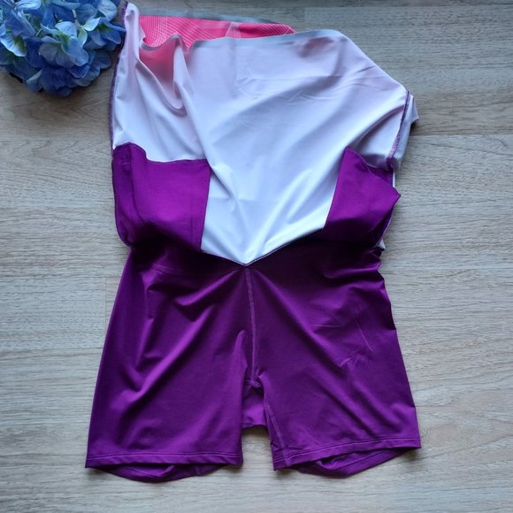 Annika Cutter&Buck Dry Tec UPF 50+ Activewear Golf Skort Zip-Pocket Purple Pink - Picture 4 of 6